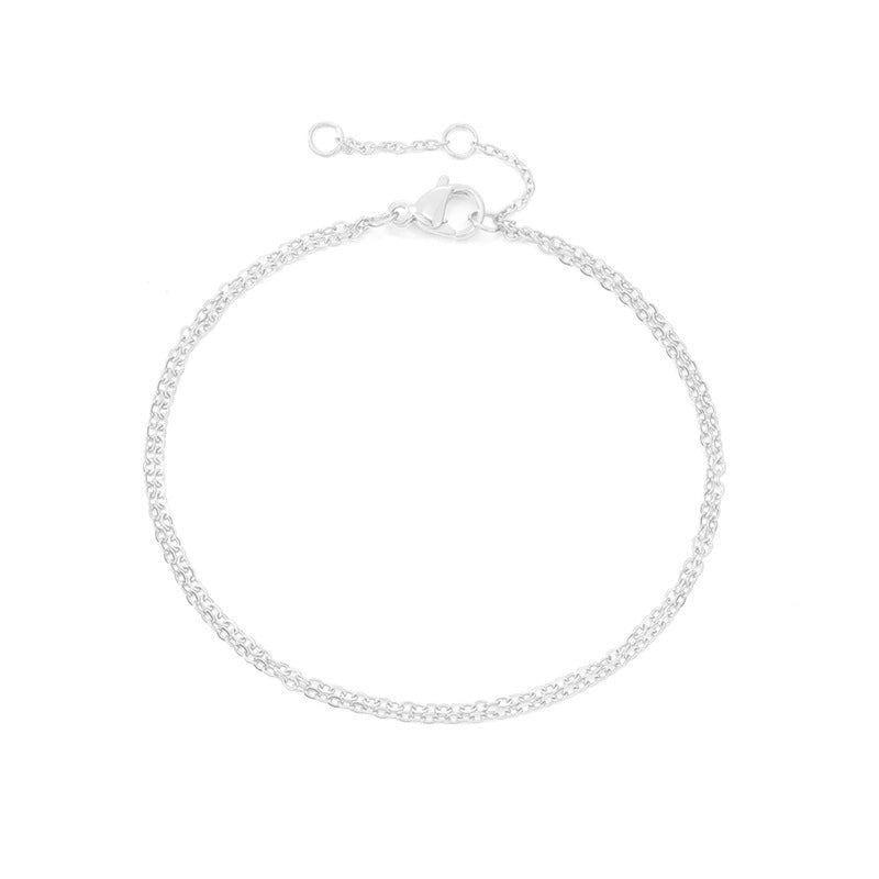 Fashion U Shape Stainless Steel 14K Gold Plated No Inlaid Bracelets In Bulk