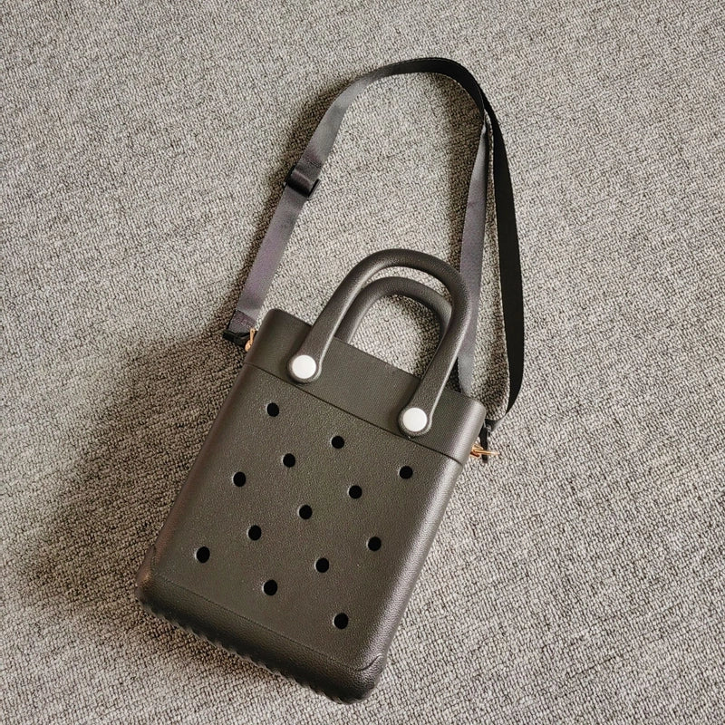 Women's Small EVA Solid Color Streetwear Hollow Square Open Handbag Crossbody Bag
