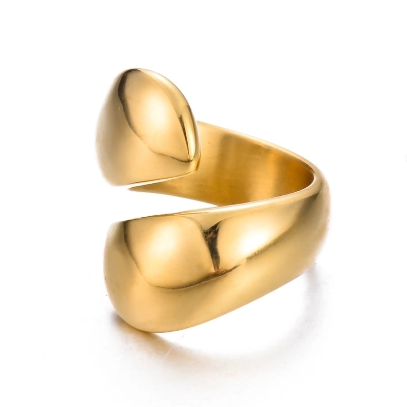 Minimalist Geometric 304 Stainless Steel Plating Stainless Steel Rings