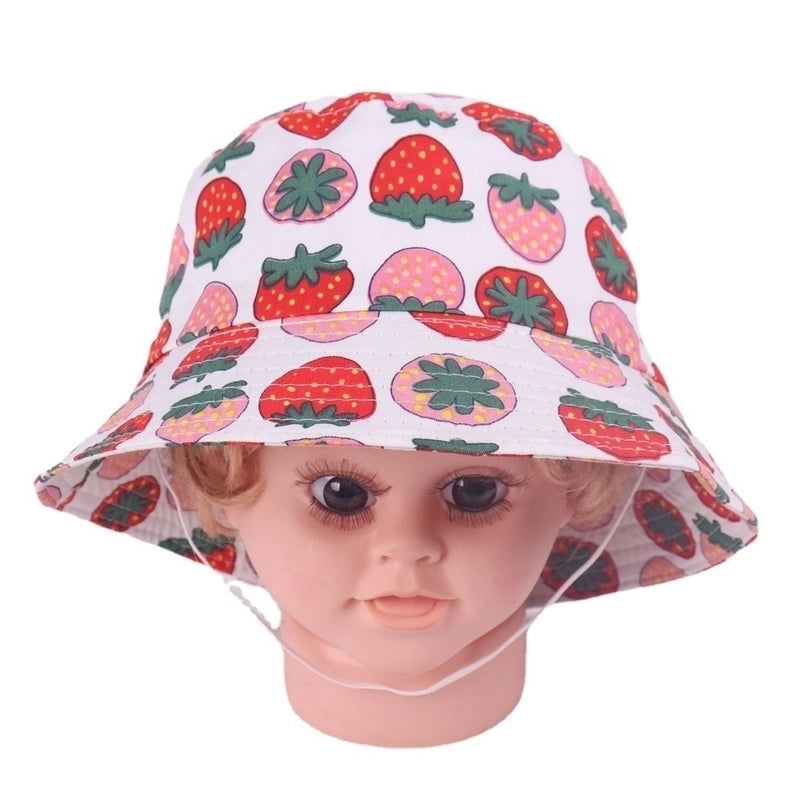 Children Unisex Basic Color Block Bucket Hat