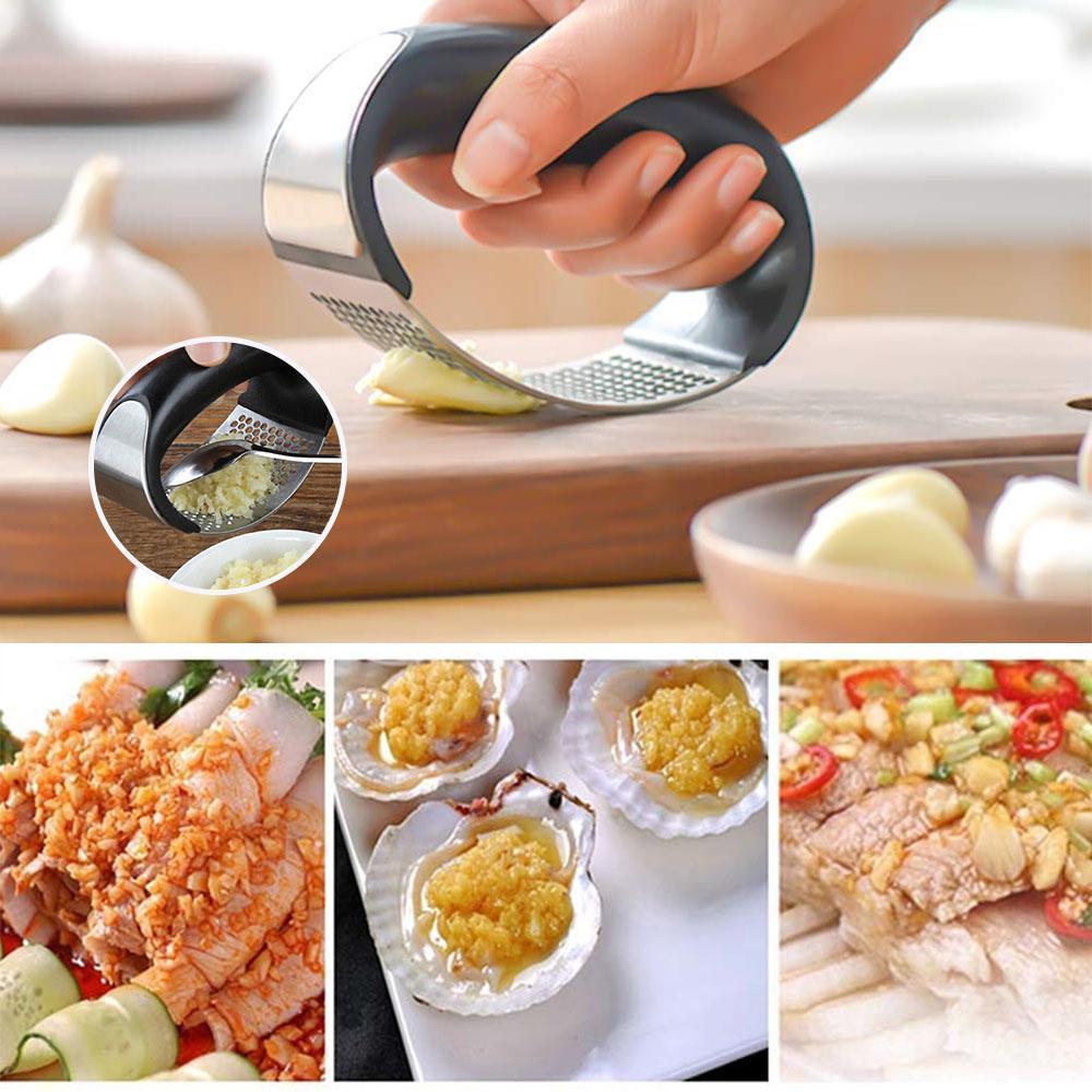 Premium Stainless Steel Garlic Press. Garlic Press Cooking Tool