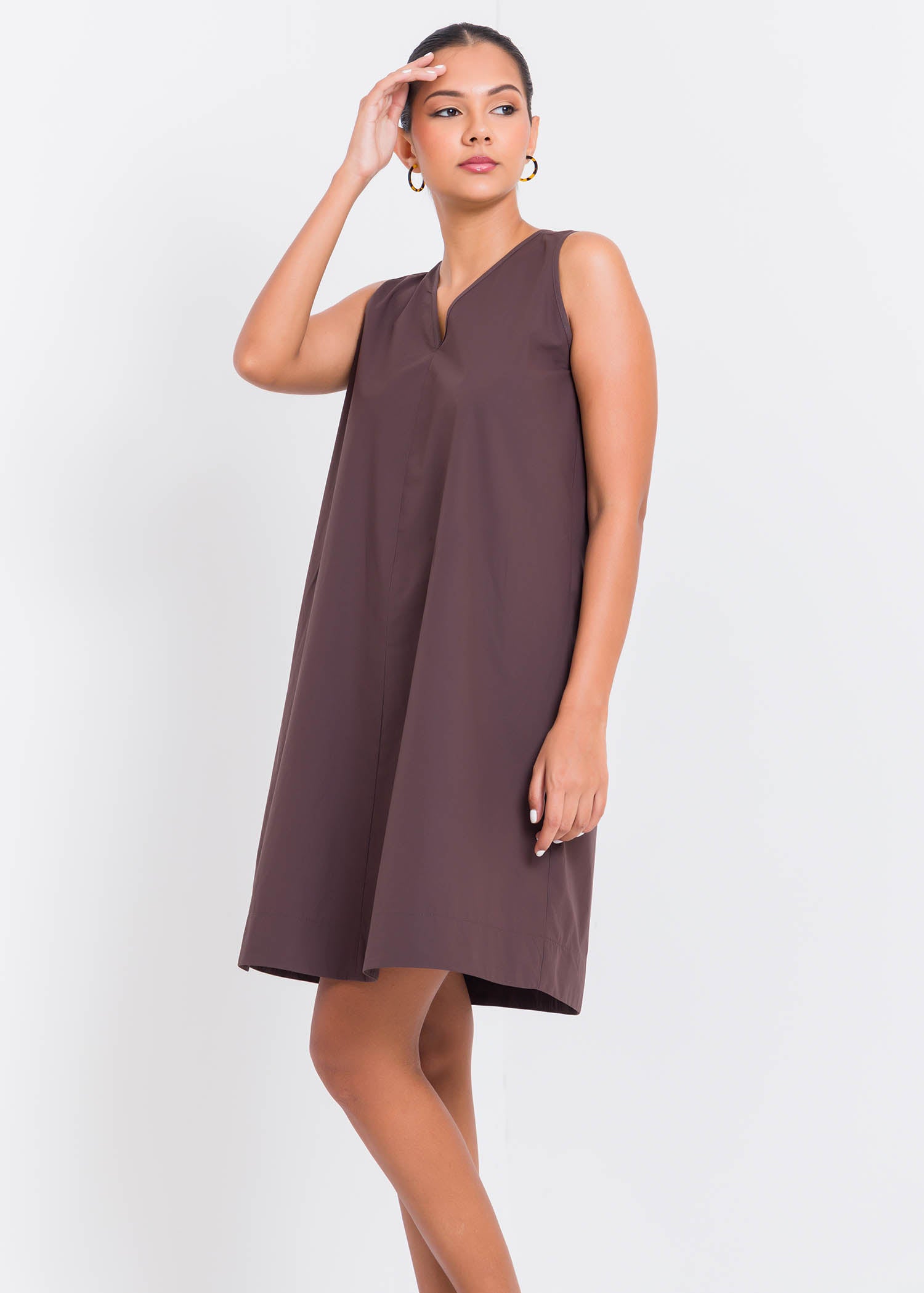 V Neck Tent Dress