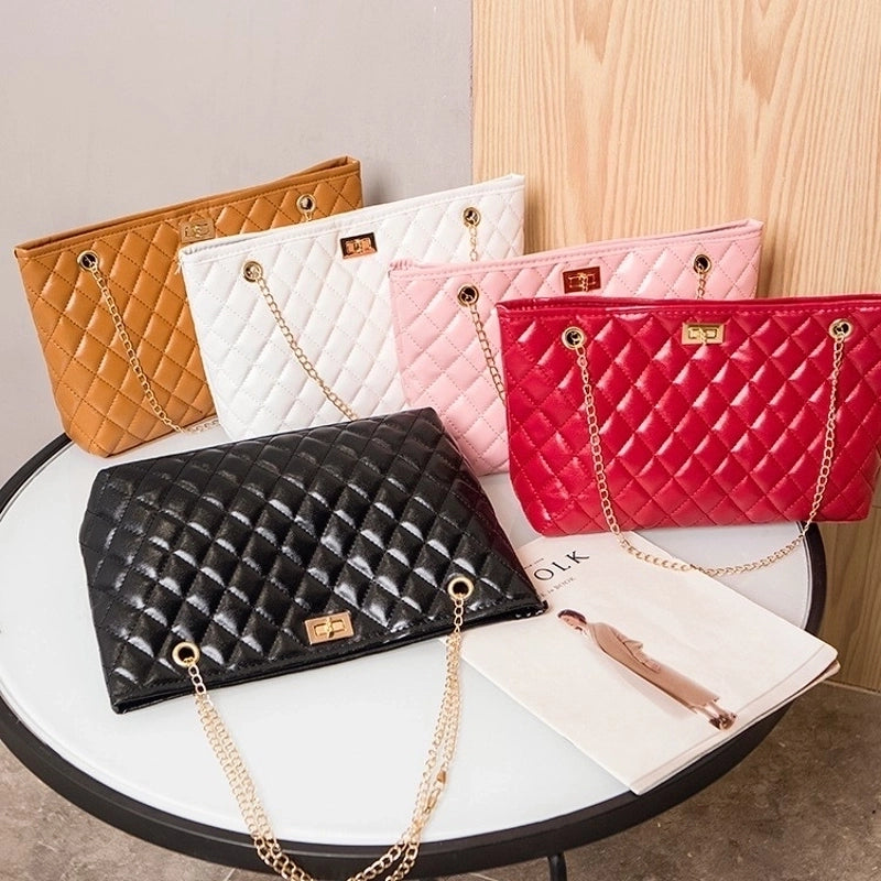 Women's Large Pu Leather Fashion Tote Bag