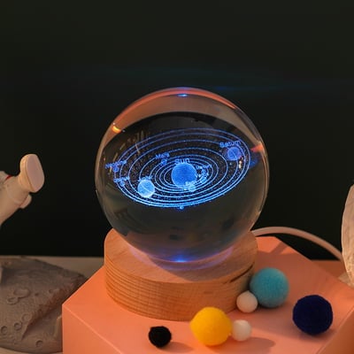 Hot Sale - 3D Planet Crystal Ball-Free Shipping