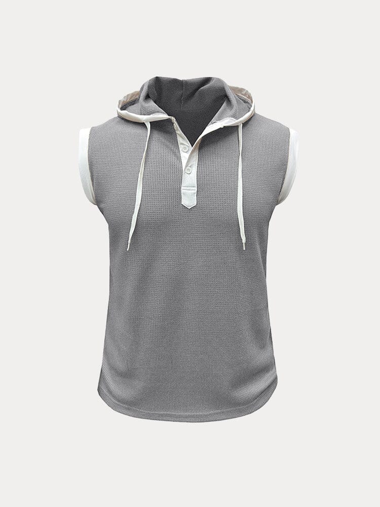 Soft Waffle Hooded Tank Top