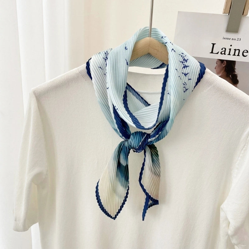 Women's Ig Style Color Block Polyester Silk Scarf