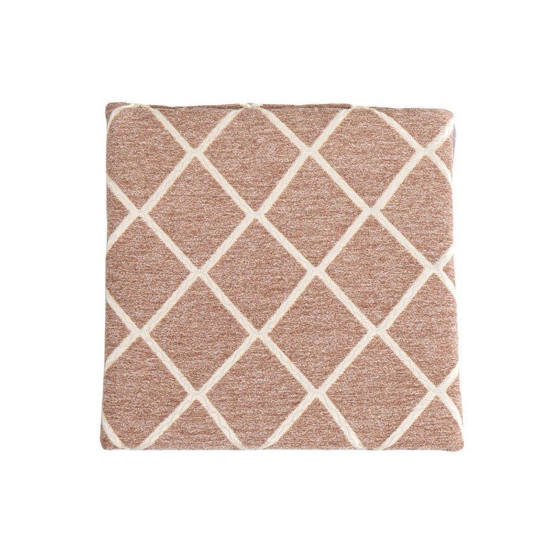 Minimalist Rhombus Cotton Chenille Seat Cushion