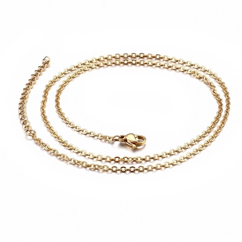 Titanium Steel 18K Gold Plated Fashion Plating Necklace
