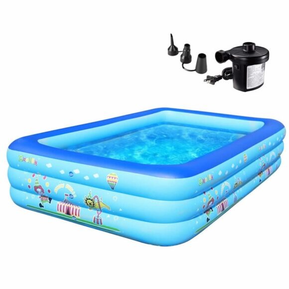 Inflatable Portable Swimming Pool Play Center. Family Full Size
