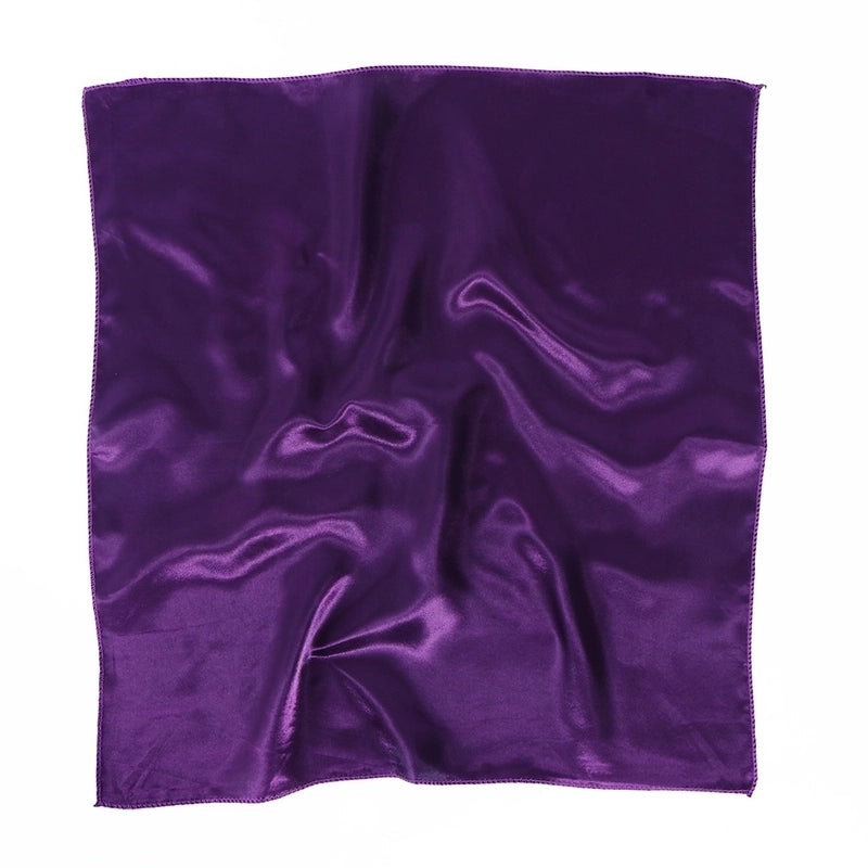 Women's Minimalist Solid Color Polyester Silk Scarf