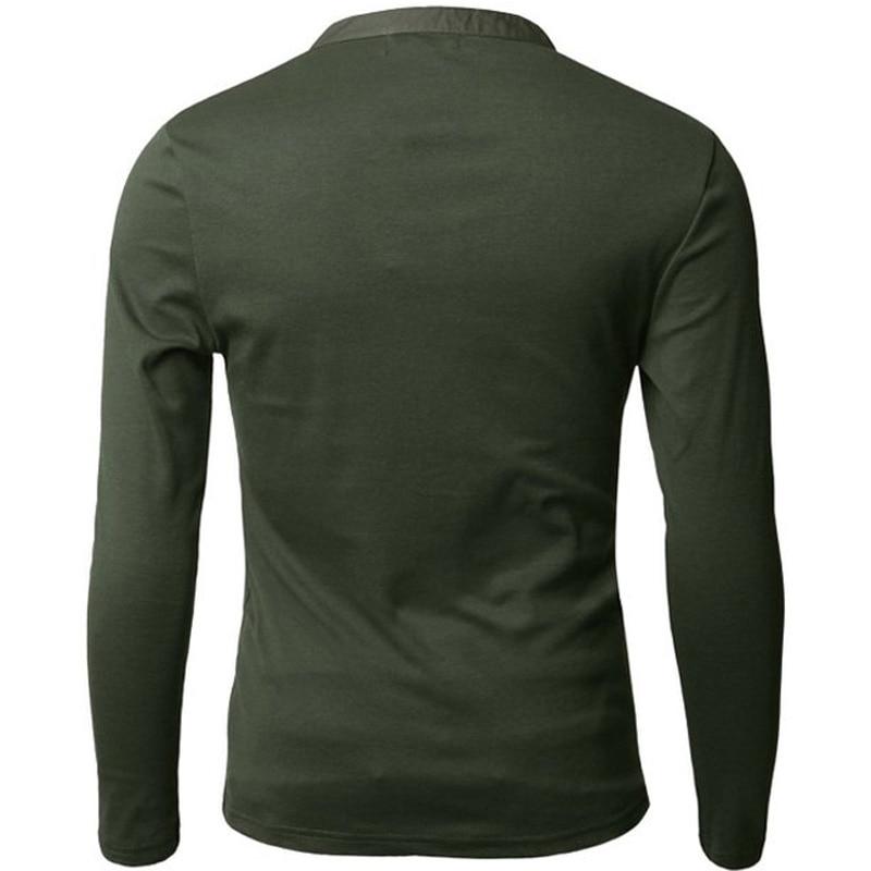 V-Neck Long Sleeve T-Shirt