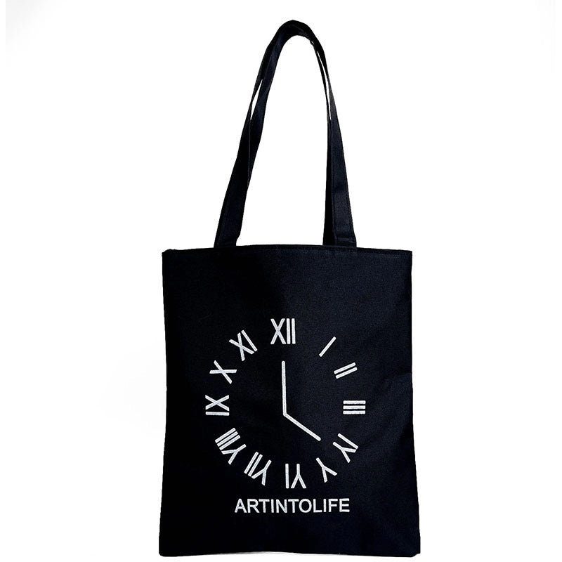 Women's Large Canvas Solid Color Vintage Style Classic Style Square Zipper Shoulder Bag