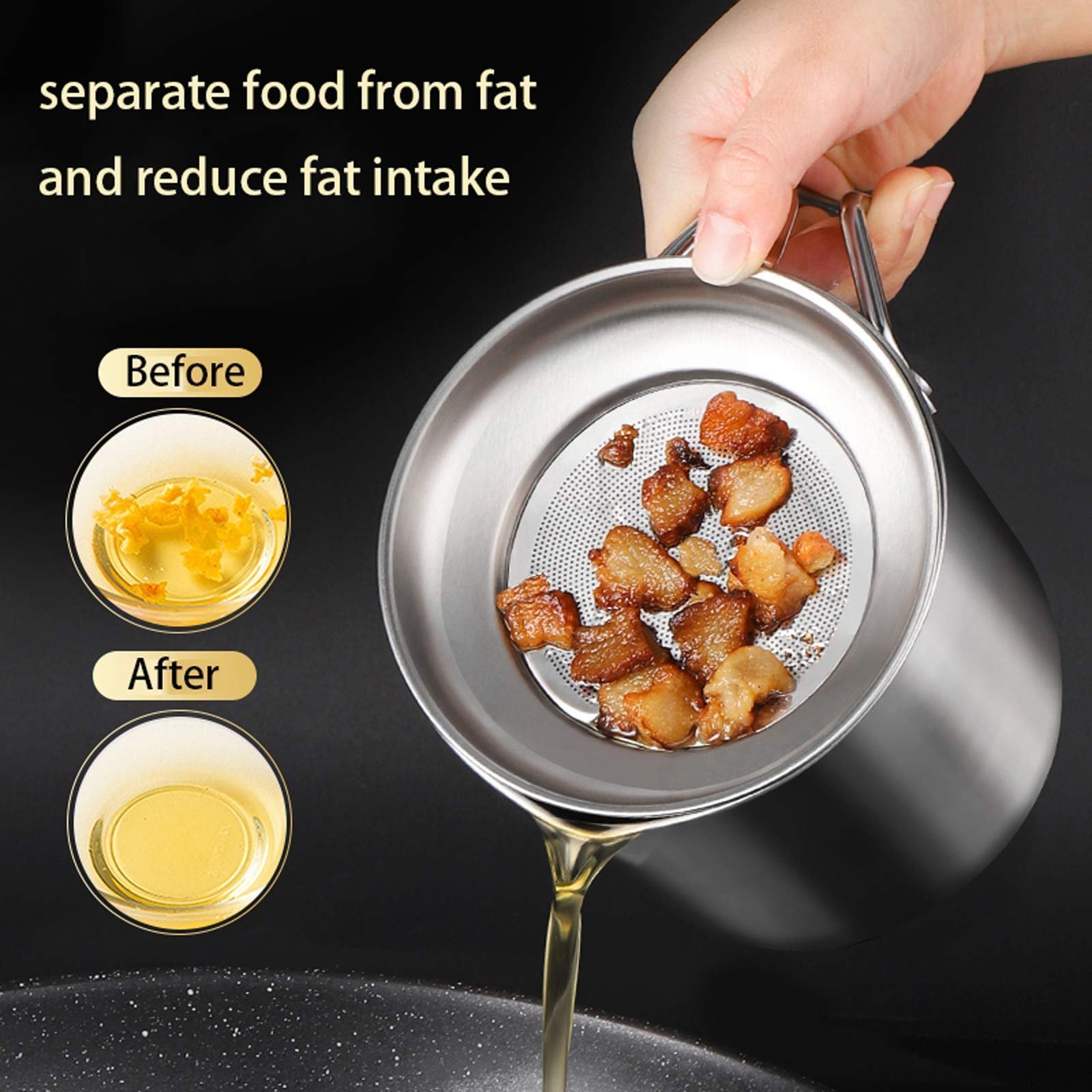 Summer Hot Sale - Stainless Steel Oil Filter Pot
