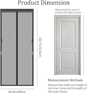 Magnetic Fly Net . Mosquito Door Net