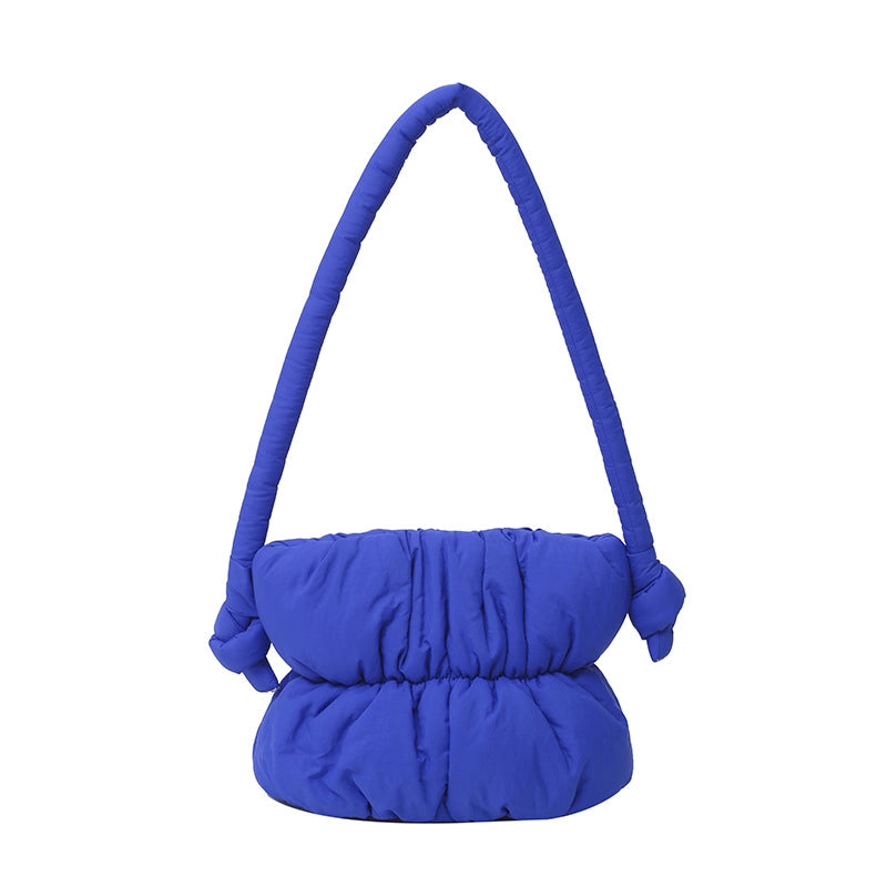 Women's Small Nylon Solid Color Streetwear Square Lock Clasp Shoulder Bag Crossbody Bag
