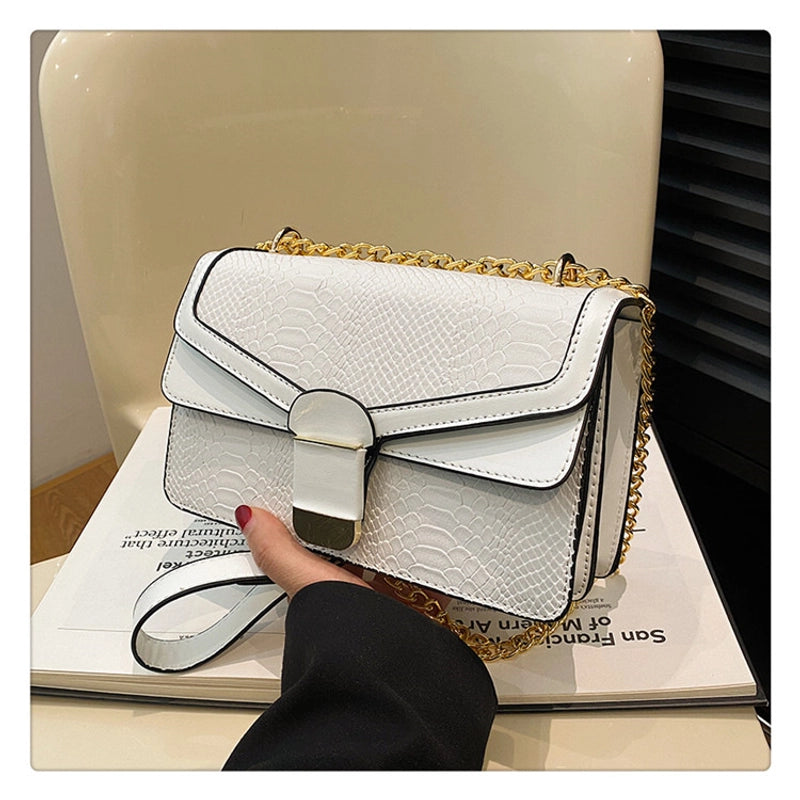 Women's Small All Seasons Pu Leather Solid Color Basic Square Flip Cover Shoulder Bag