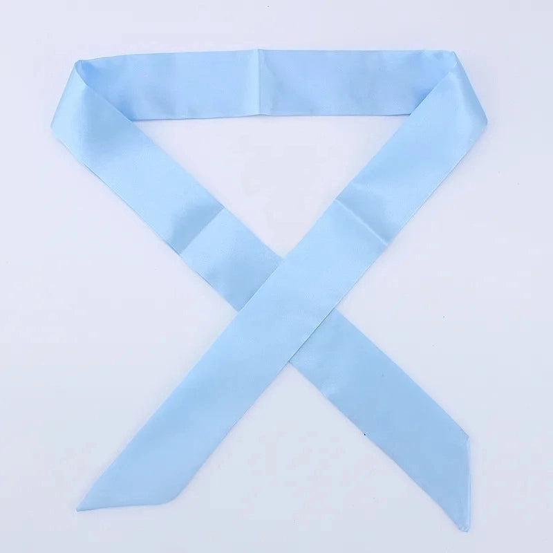Women's Minimalist Solid Color Satin Silk Scarves