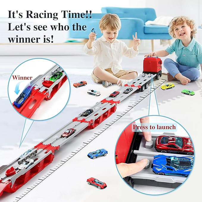 🔥Last day 49% OFF - Catapulting Racing Track with Cars