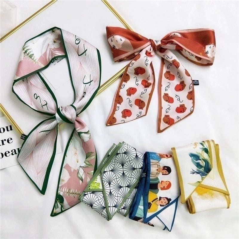 Fashion Silk Scarf Hair Tie