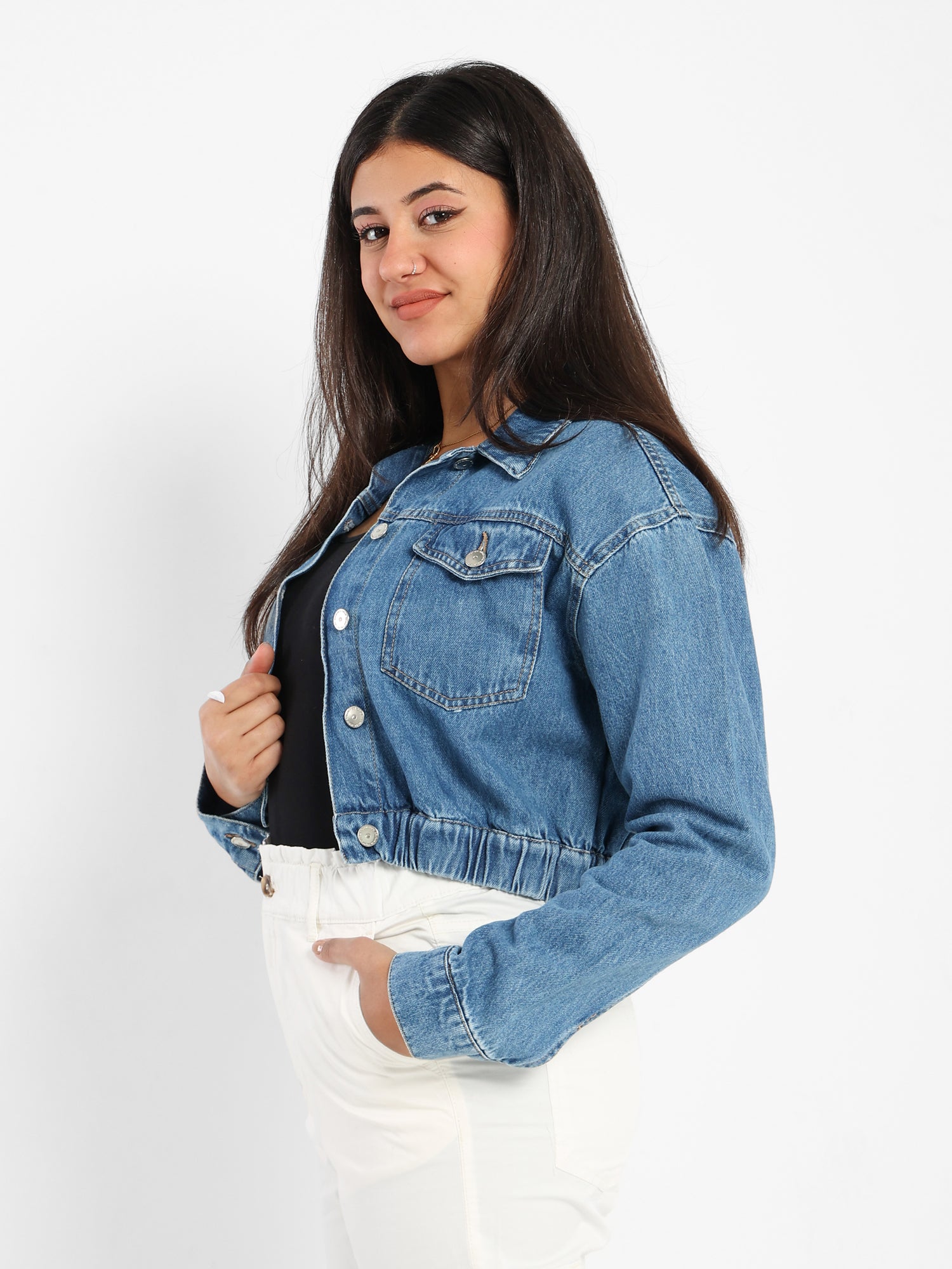 Cropped Denim Jacket