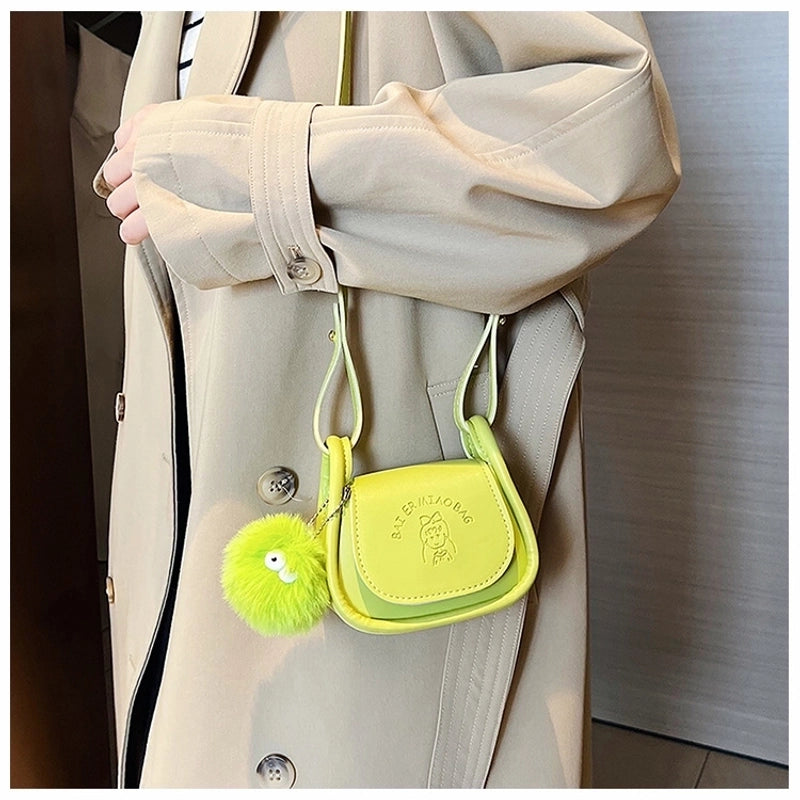 Women's Mini Pu Leather Solid Color Streetwear Square Magnetic Buckle Crossbody Bag