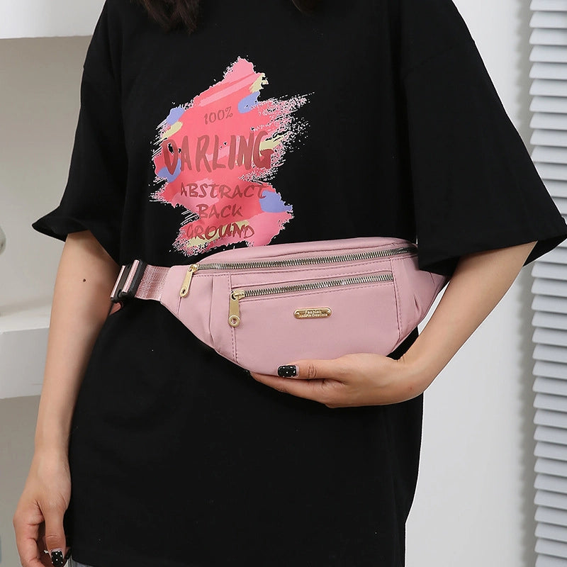 Women's Waist Bag New Coin Purse Mobile Phone Bag Large Capacity Chest Bag Outdoor Sports Running Multifunctional Chest Bag