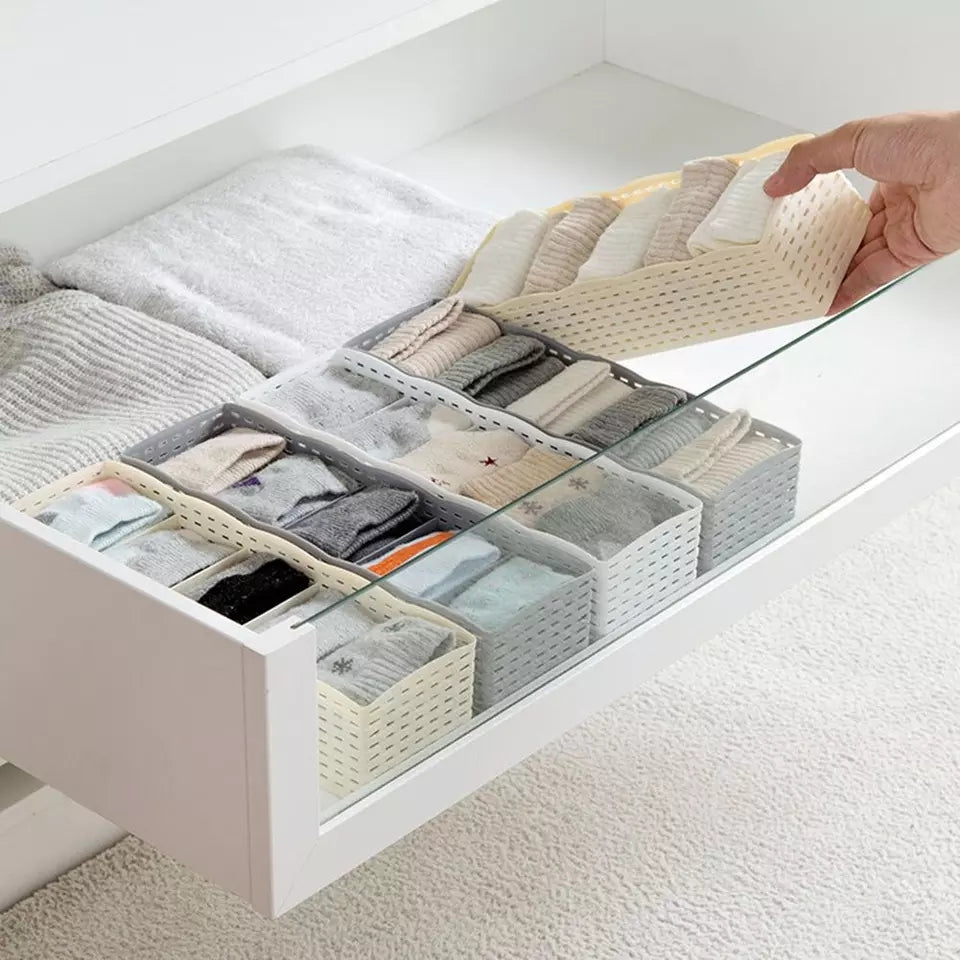 5X GRIDS SOCKS STORAGE ORGANIZER