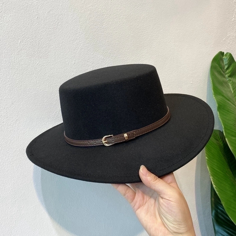 Unisex Retro Classic Style Solid Color Fedora Hat