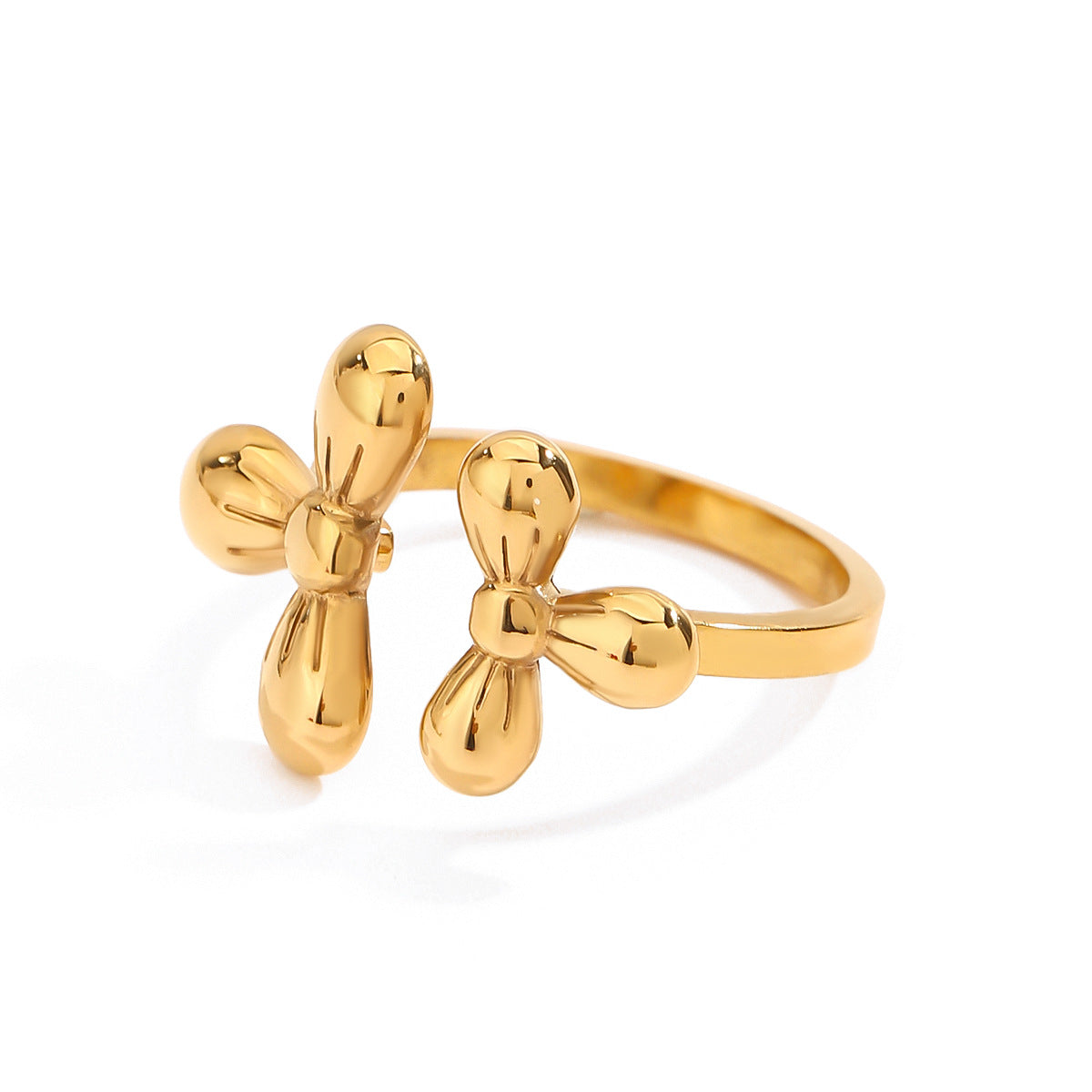 Flower Ring Titanium Steel Jewelry Stainless Steel Rings