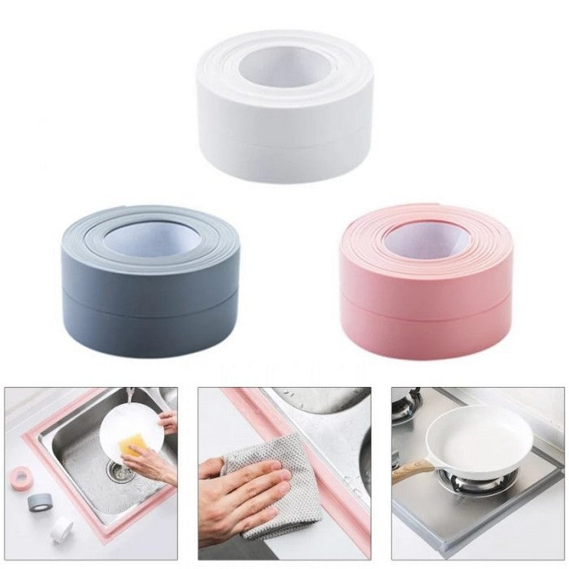 Kitchen Sink Seam Tape Bathroom Corner Sealing Tape PVC Self Adhesive Waterproof