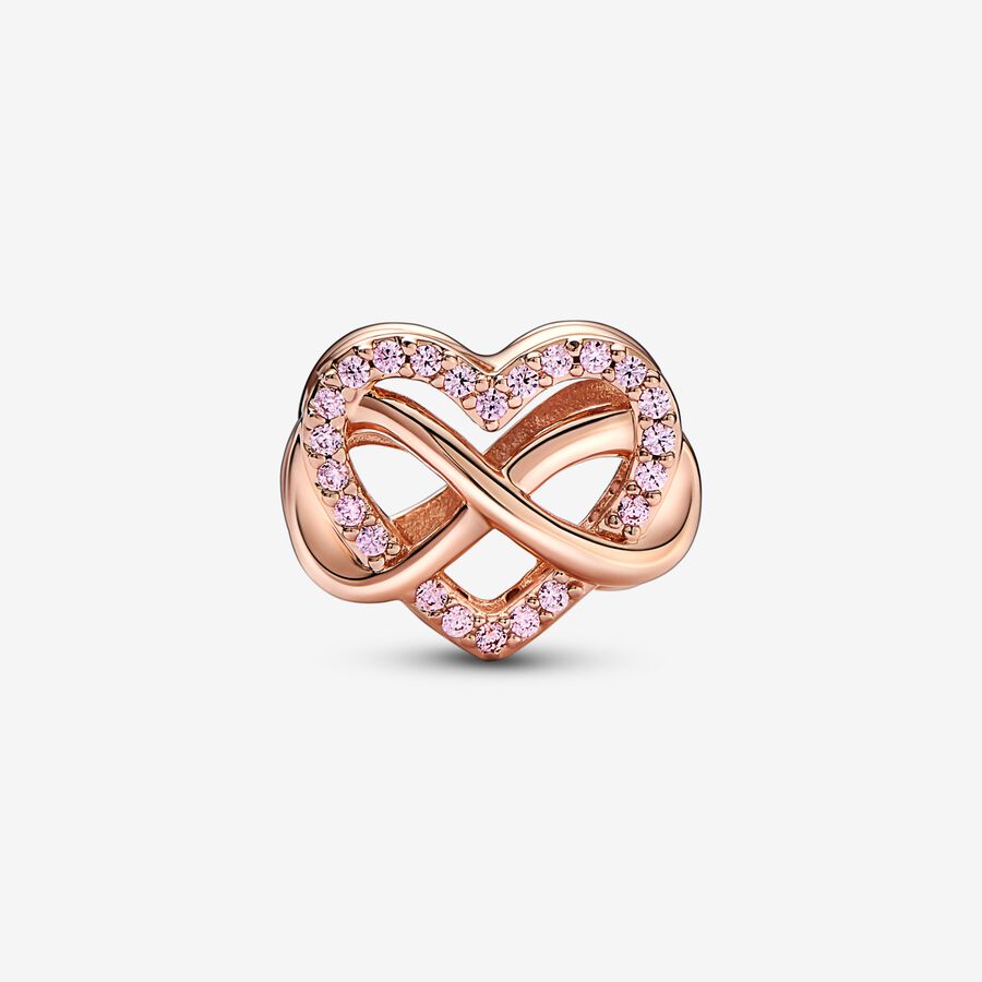 Family Infinity Pink Heart Pandora Charm