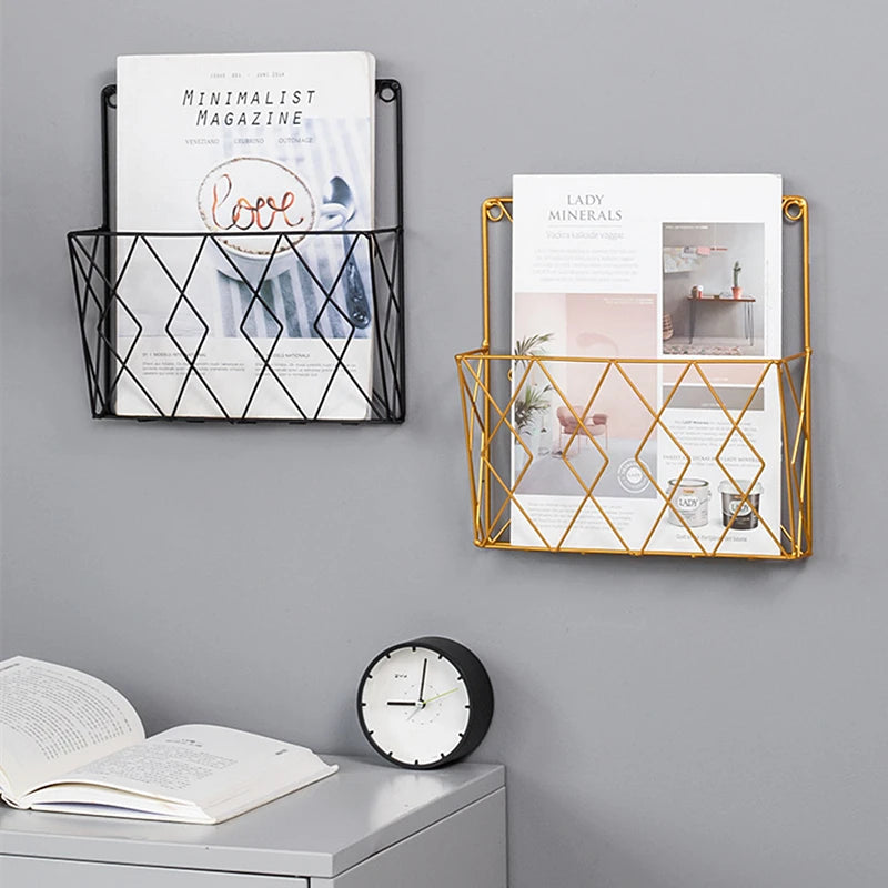 Wall Mounted Books Organizer Shelf