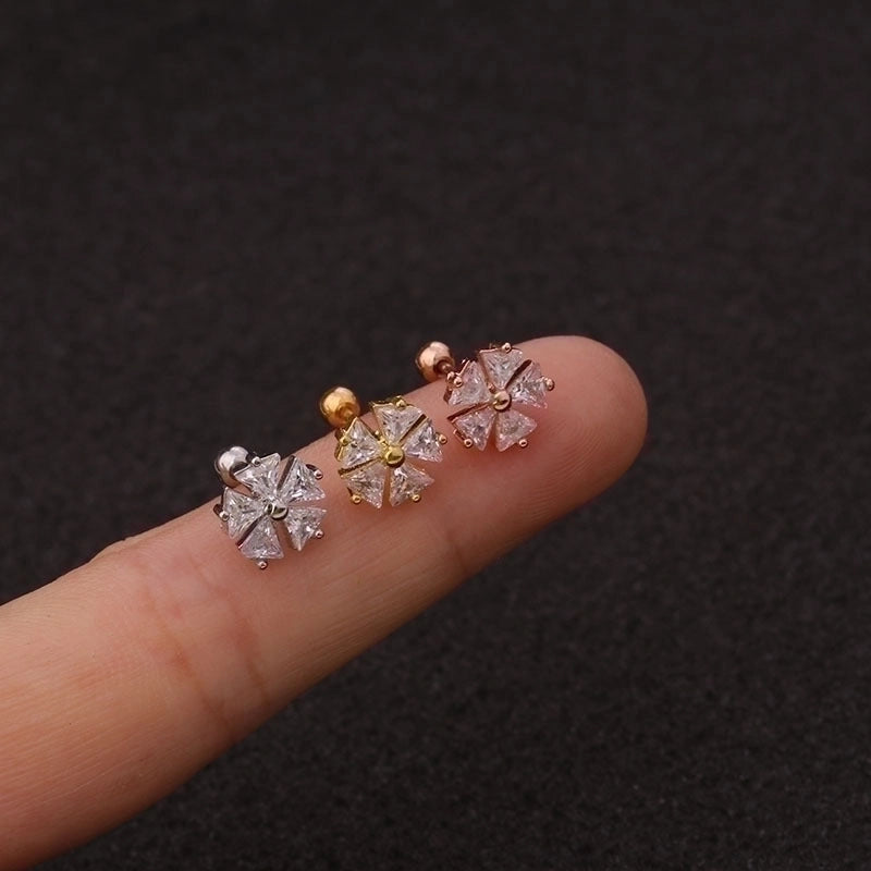 Ear Cartilage Rings & Studs Ethnic Style Geometric 316L Stainless Steel  Copper