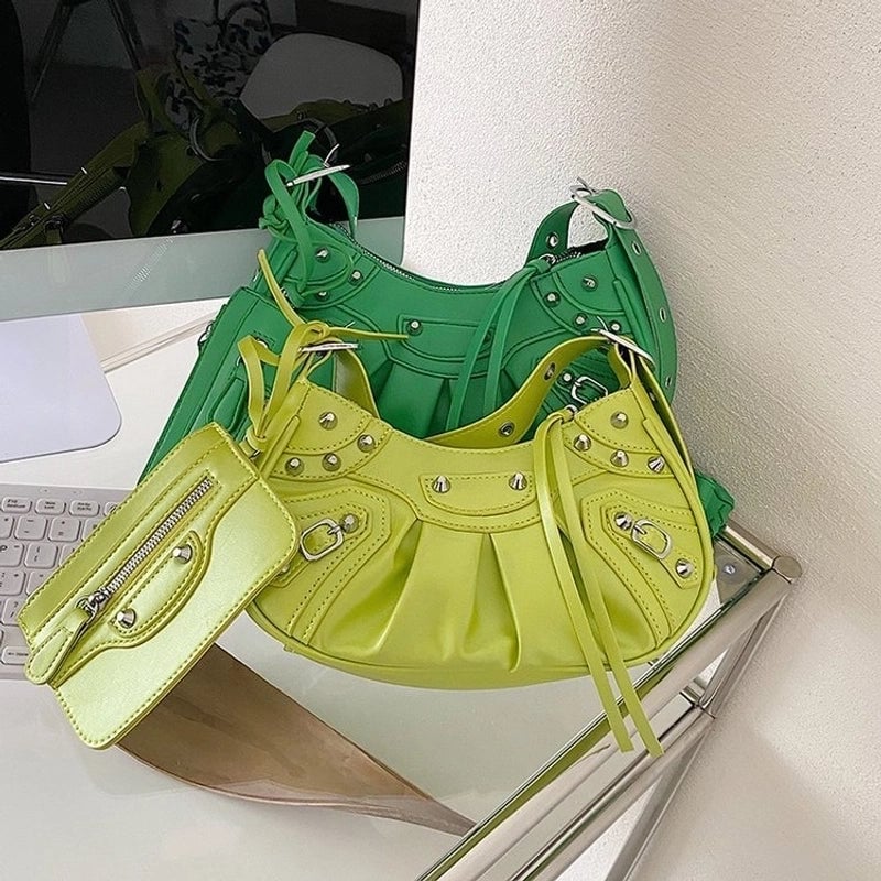 New Fashion Pleated Shoulder Crossbody Dumpling Bag
