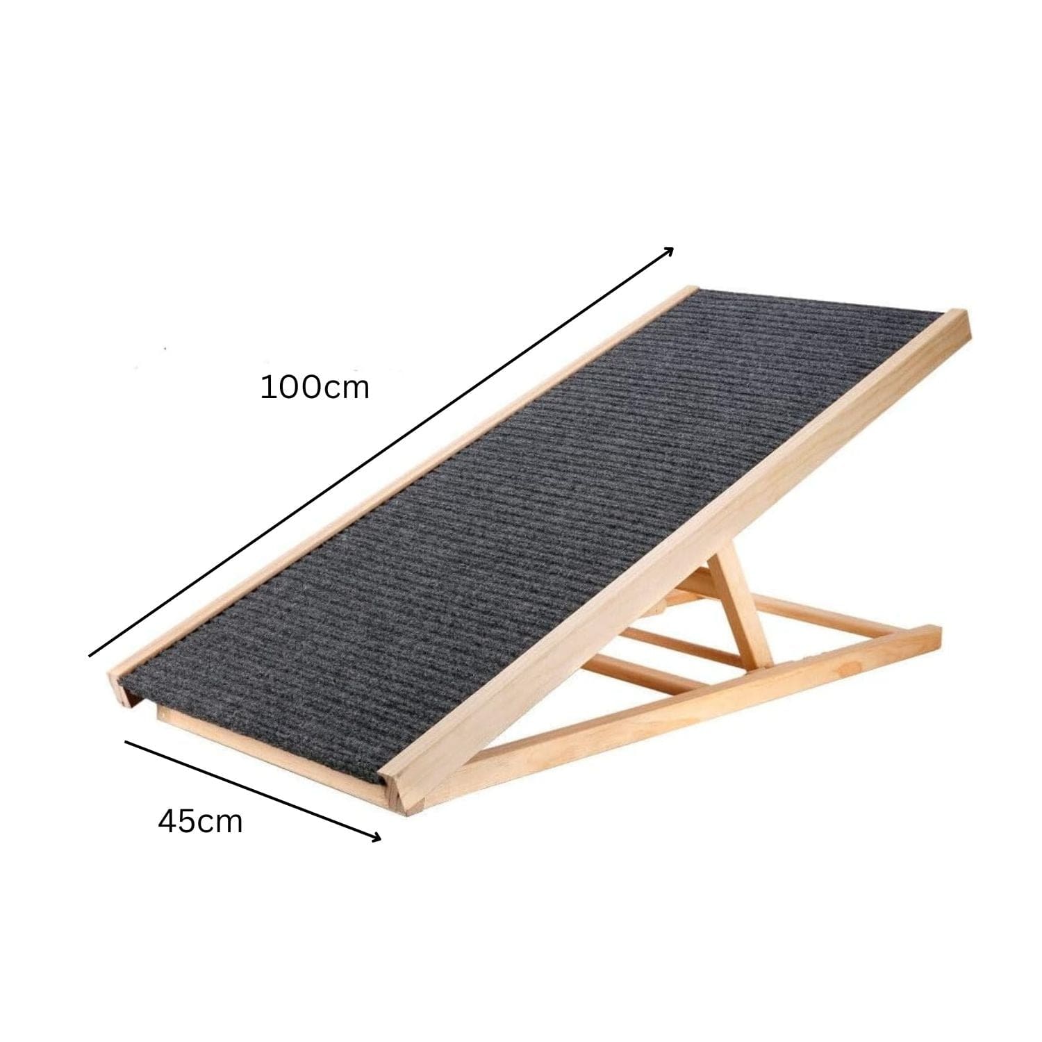 Wooden Adjustable Pet Ramp (100x45x9.5cm)