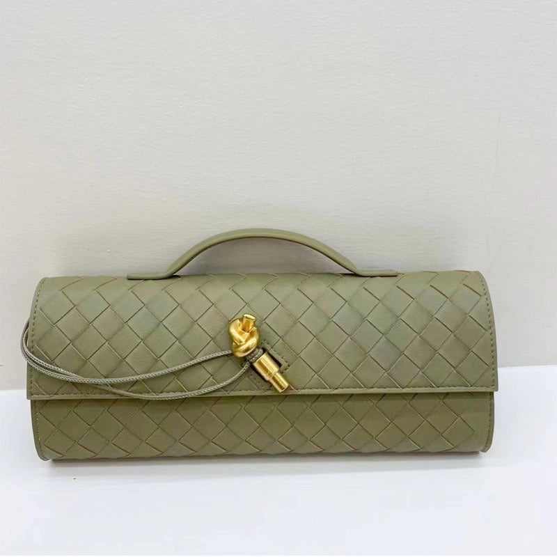 Women's Leather Solid Color Streetwear Square Flip Cover Envelope Bag