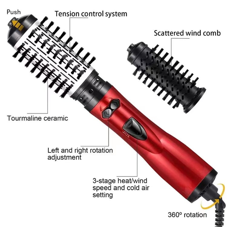 🔥 3-in-1 Hot Air Styler And Rotating Hair Dryer For Dry Hair. Curl Hair. Straighten Hair