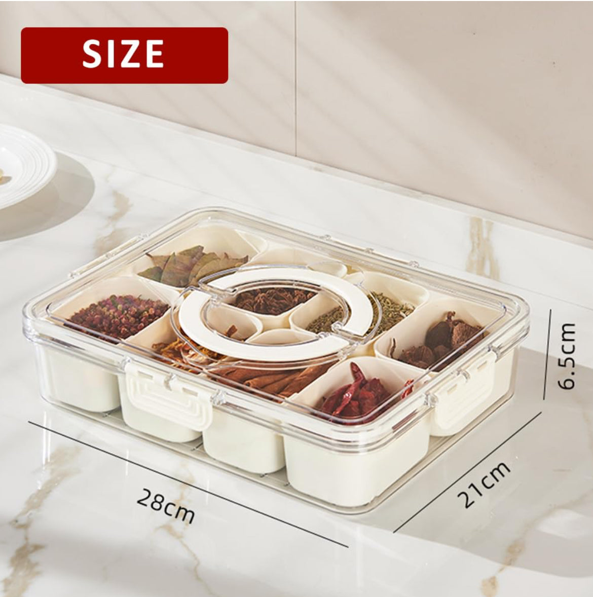 Snackle Box Container - 12 Compartments