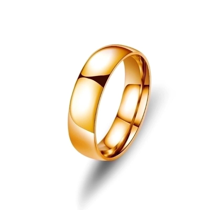 Minimalist U Shape Titanium Steel 18K Gold Plated Plating