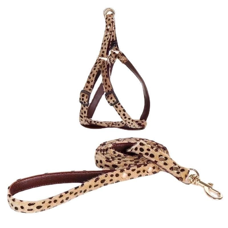 Mohair Leopard Pet Collar