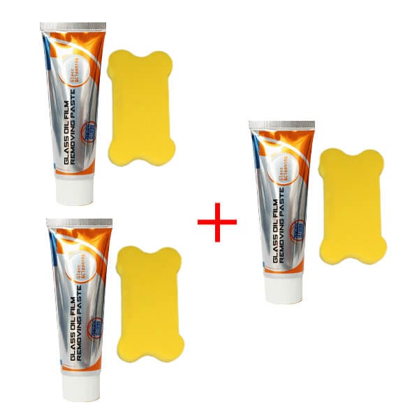 Glass Oil Film Removing Paste(Complimentary Sponge Cleaning)