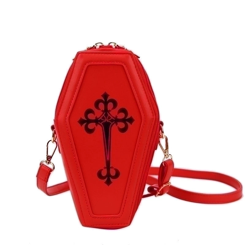 Women's Small Pu Leather Geometric Cross Ethnic Style Zipper Crossbody Bag