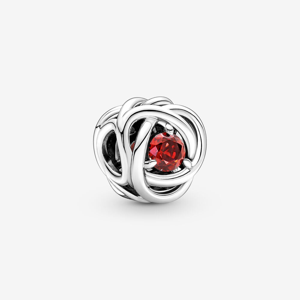 True Red Eternity Circle Pandora Charm