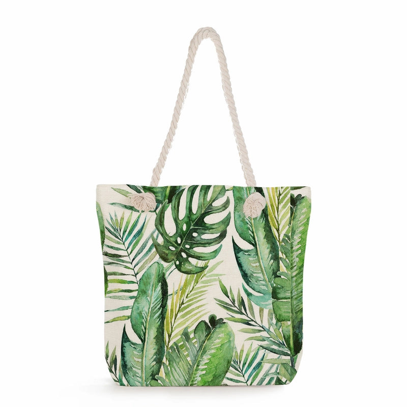 Women's Medium Linen Flower Vintage Style Classic Style Square Zipper Shoulder Bag