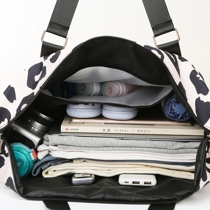 Unisex Classic Style Solid Color Oxford Cloth Waterproof Travel Bags
