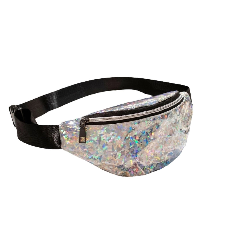 Women's Streetwear Solid Color PVC Waist Bags