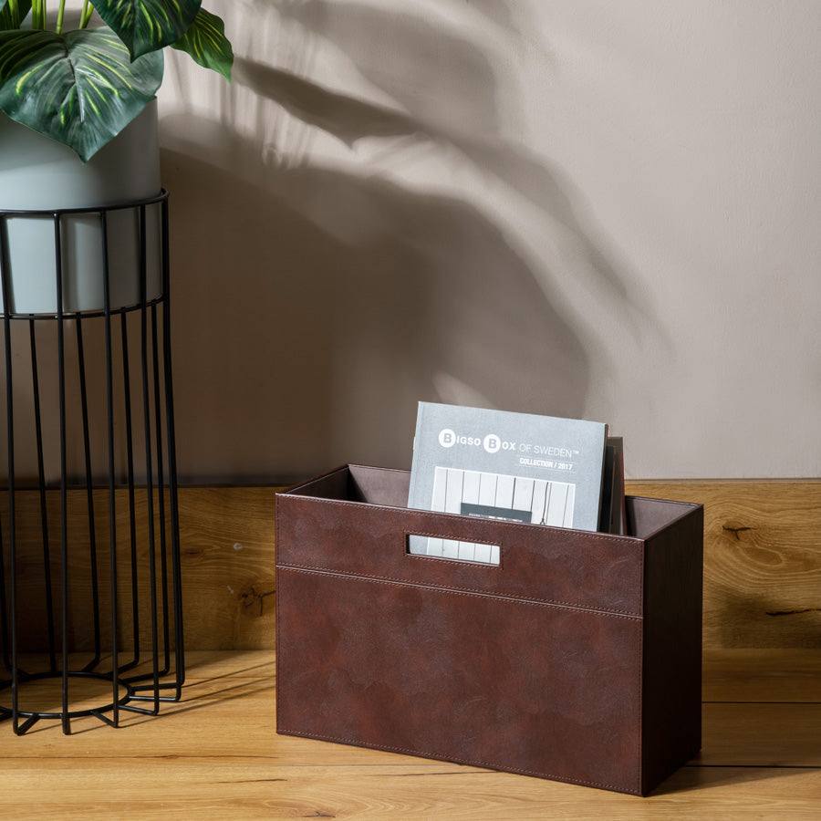 Savoy Magazine Holder - Brown