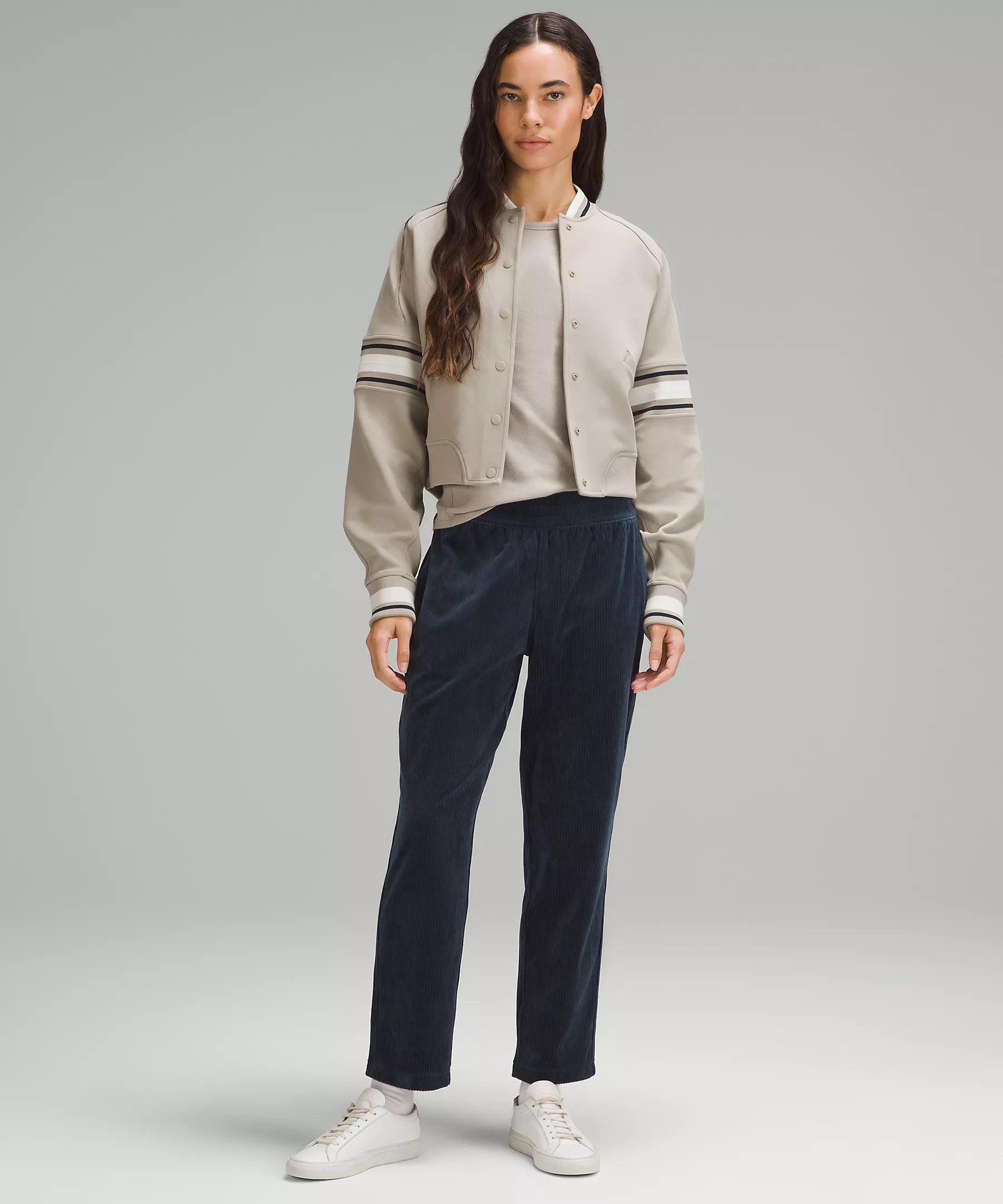 lululemon Scuba Mid-Rise Straight-Leg Pant 7/8 Length Velvet Cord