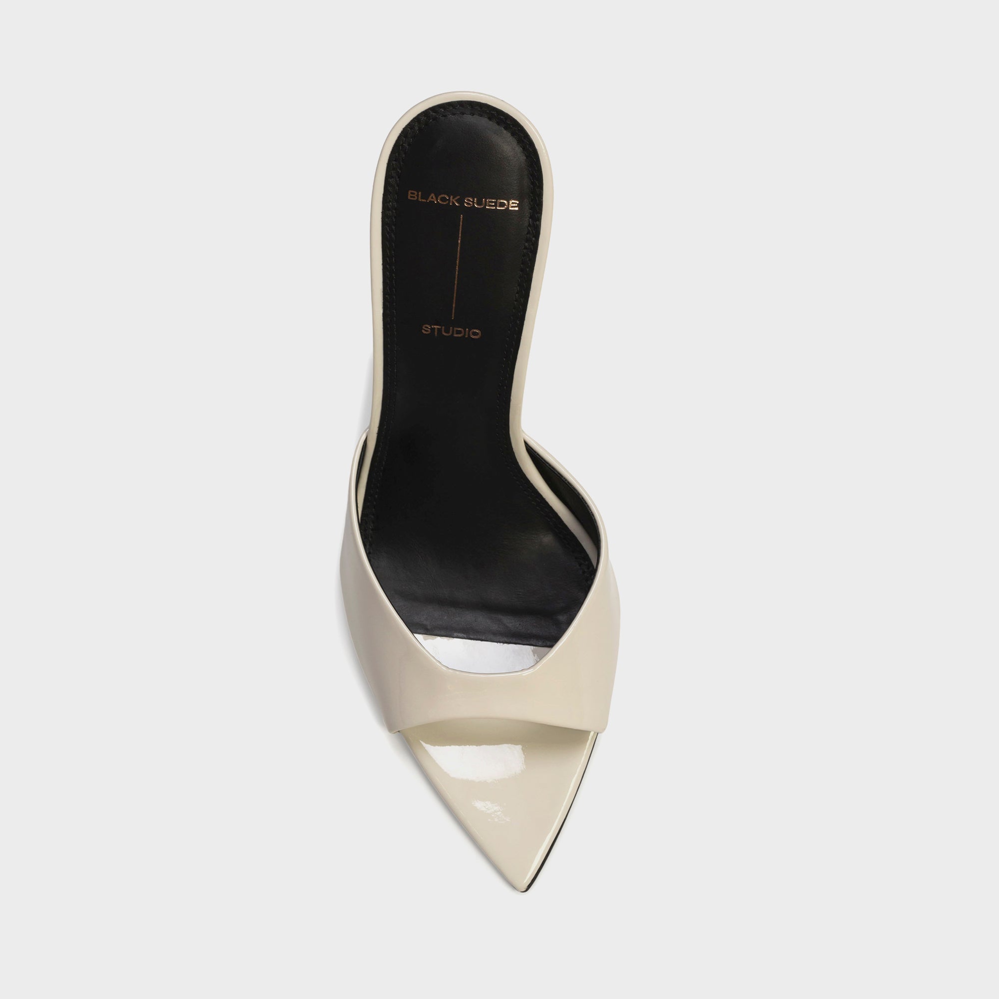 Black Suede Studio Brea 100 Patent Leather - Coconut