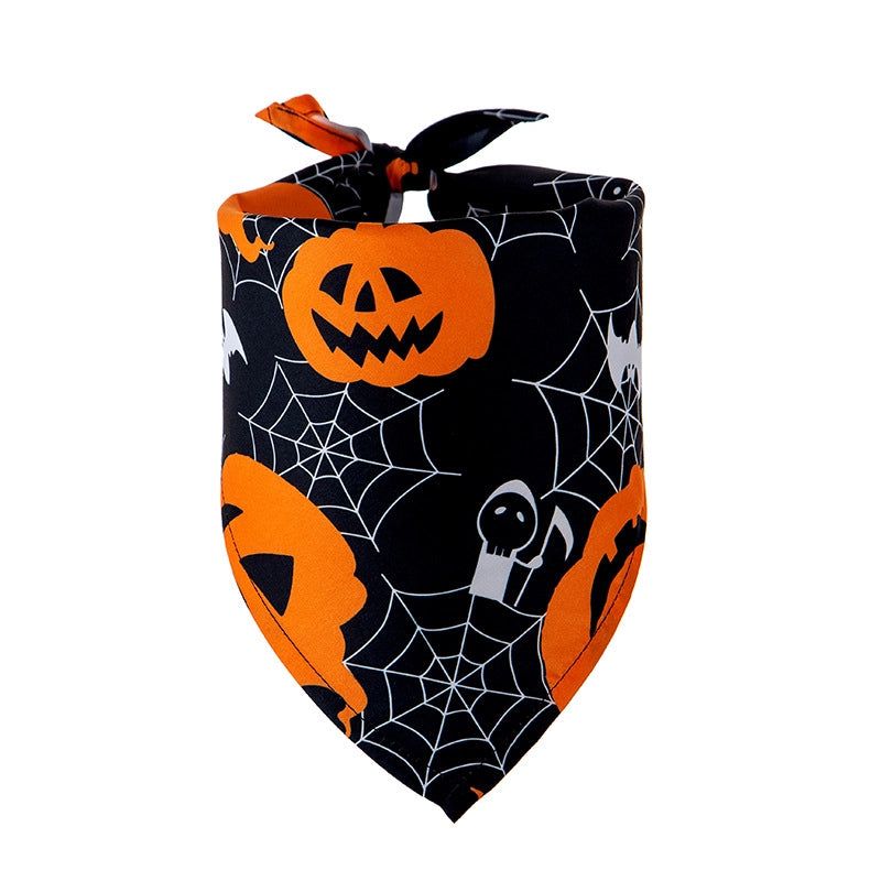 Casual Polyester Halloween Color Block Pet Scarf